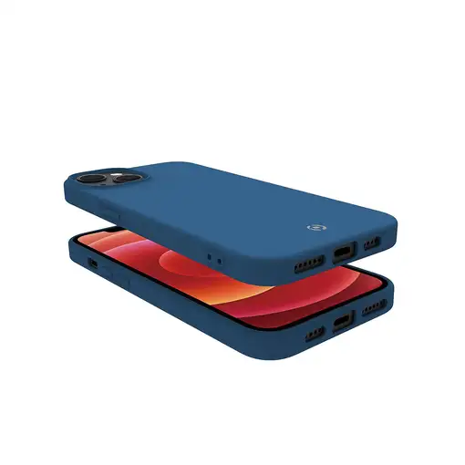 Celly Cromo funda para teléfono móvil 17 cm (6.7\) Azul