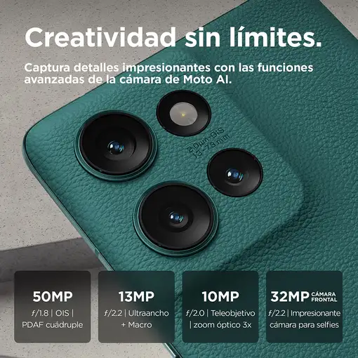 Motorola edge 50 16,9 cm (6.67\) SIM doble Android 14 5G USB Tipo C 12 GB 512 GB 5