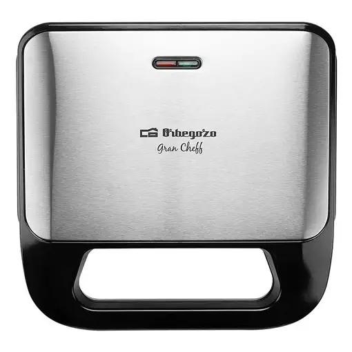 Orbegozo SW 7560 sandwichera 750 W Negro, Plata