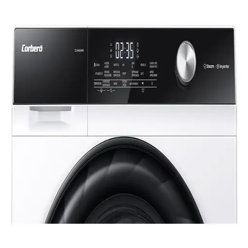 Corbero CLH9404MK lavadora Carga frontal 9 kg 1400 RPM Negro, Blanco