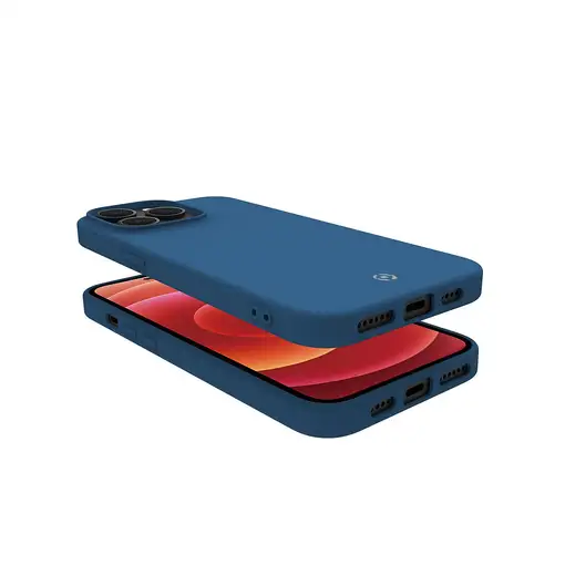 Celly Cromo funda para teléfono móvil 17 cm (6.7\) Azul