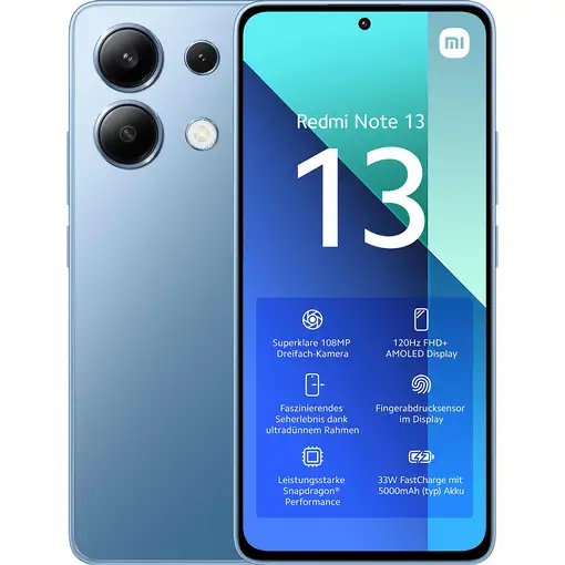 Xiaomi Redmi Note 13 16,9 cm (6.67\) Ranura híbrida Dual SIM Android 13 4G USB Tip