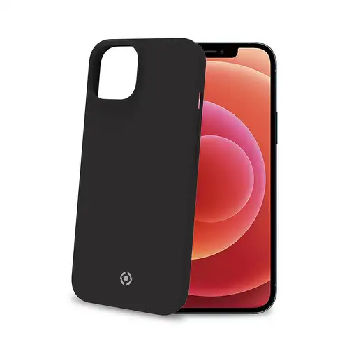 Celly Cromo funda para teléfono móvil 17 cm (6.7\) Negro