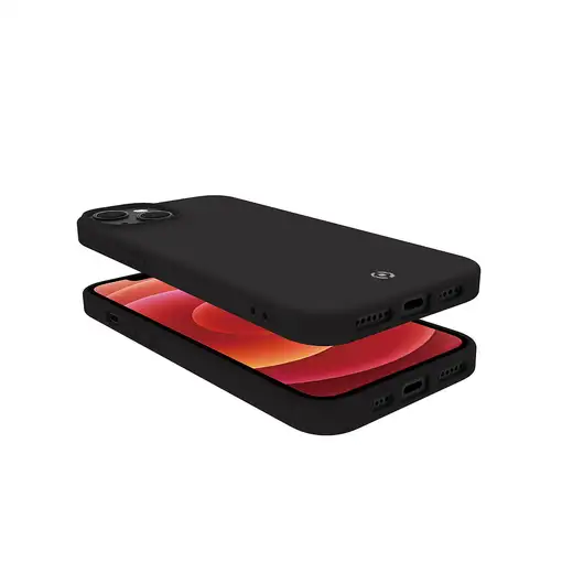 Celly Cromo funda para teléfono móvil 17 cm (6.7\) Negro