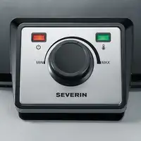 Severin WA 2106 gofrera 2 barquillo(s) 1200 W Negro